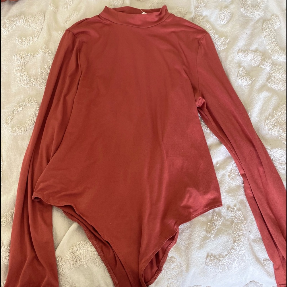 Body suit, turtle neck
